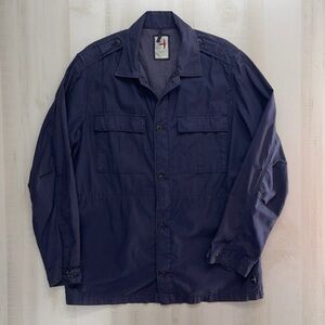 RELWEN mens utility lightweight navy blue barn chore coat jacket L